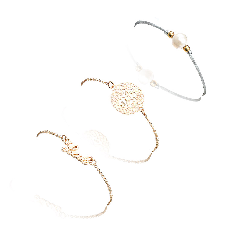 Love Pearl Stacking Bracelet